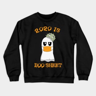 Halloween 2020 Funny Boo Sheet Ghost in Mask Crewneck Sweatshirt